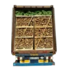 Full 40'HC Container with Large Crates Dried FireWood and Nets loaded over the Pallet Boxes BEST PRICE container firewood on pallet boxes and bagged logs
